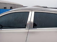 Nissan Qashqai 2007–2010 Kromirane obloge stebričkov vrat (4 kosi, nerjaveče jeklo) +2, OmsaLine - italijansko nerjavno jeklo fotografija 3