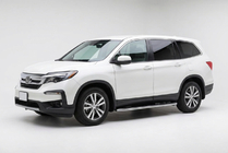 Honda Pilot 2015–2022 Stranski pragovi Maydos V1 (2 kos, aluminij ↗ nerjaveče jeklo) fotografija 1