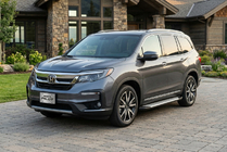 Honda Pilot 2015–2022 Stranske stopnice Allmond Grey (2 kosa, aluminij) fotografija 1