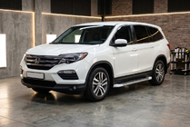 Honda Pilot 2015–2022 Bočne stopnice Allmond White (2 kosa, aluminij) fotografija 1