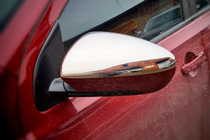 Nissan Qashqai 2007–2010 Pokrovi ogledal (2 kosa, nerjaveče jeklo) fotografija 7