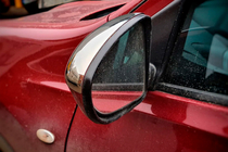 Nissan Qashqai 2007–2010 Pokrovi ogledal (2 kosa, nerjaveče jeklo) fotografija 8