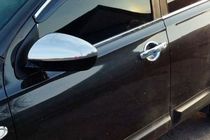 Nissan Qashqai 2007–2010 Pokrovi ogledal (2 kosa, nerjaveče jeklo) fotografija 4