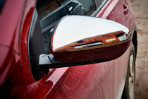Nissan Qashqai 2007–2010 Pokrovi ogledal (2 kosa, nerjaveče jeklo) fotografija 6