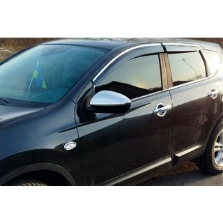Pokrovi ogledal (2 kosa, nerjaveče jeklo) Nissan Qashqai 2007–2010 fotografija 3