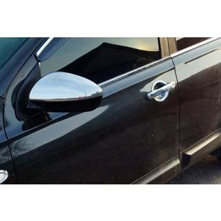 Pokrovi ogledal (2 kosa, nerjaveče jeklo) Nissan Qashqai 2007–2010 fotografija 4