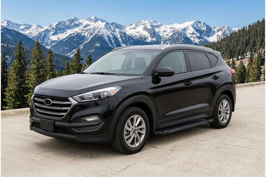 Hyundai Tucson TL 2016–2021 Stranske stopnice RedLine Black (2 kos) Image