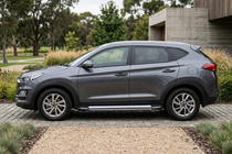 Hyundai Tucson TL 2016–2021 Stranske stopnice Rainbow (2 kos, aluminij) fotografija 1
