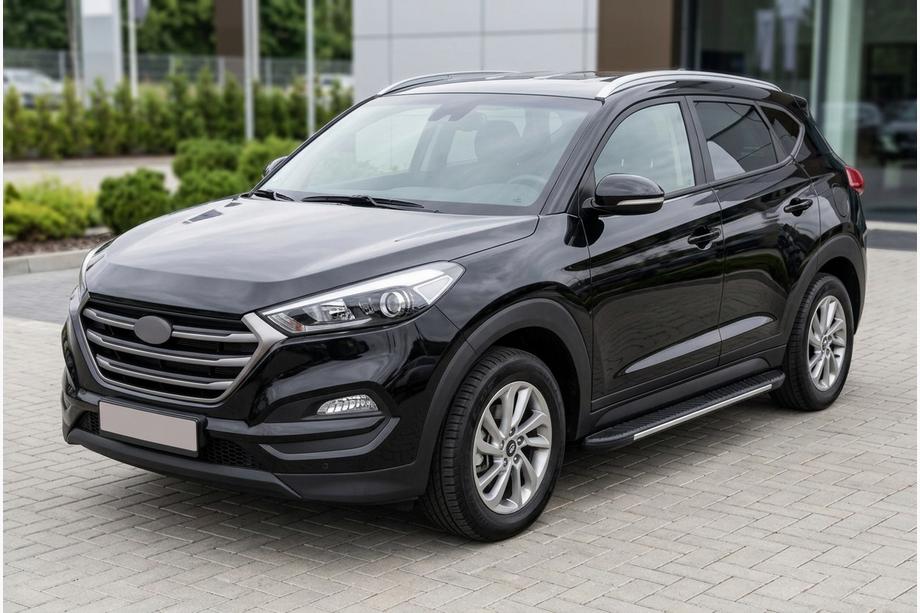 Hyundai Tucson TL 2016–2021 Bočne stopnice Bosphorus Grey (2 kos, aluminij) Image