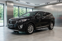 Kia Sorento III UM 2014–2020 Stranske stopnice Sunrise (2 kos, aluminij) fotografija 1