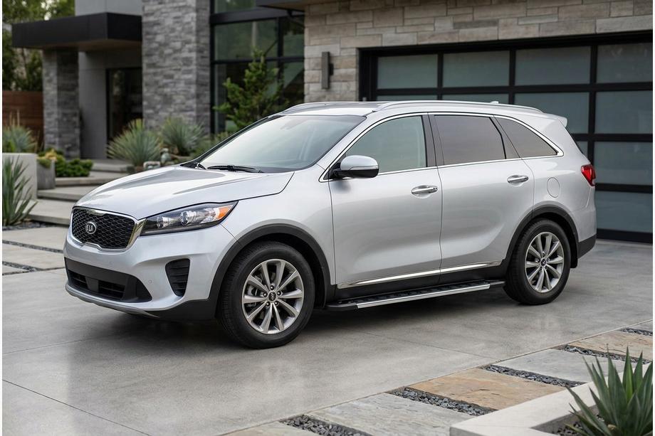 Kia Sorento III UM 2014–2020 Stranske stopnice RedLine V1 (2 kos, aluminij) Image