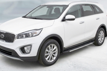 Kia Sorento III UM 2014–2020 Bočne stopnice Duru (2 kosa, aluminij) fotografija 1