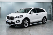 Kia Sorento III UM 2014–2020 Bočne stopnice Allmond White (2 kosa, aluminij) fotografija 1