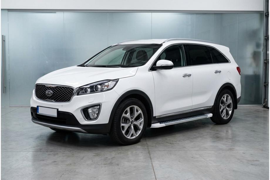 Kia Sorento III UM 2014–2020 Bočne stopnice Allmond White (2 kosa, aluminij) Image