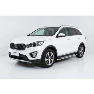 Stranski pragovi Maydos V2 (2 kos, aluminij / nerjaveče jeklo) Kia Sorento III UM 2014–2020 fotografija 1
