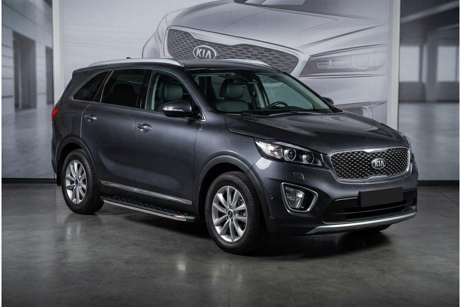 Kia Sorento III UM 2014–2020 Stranske stopnice BlackLine (2 kos, aluminij) Image