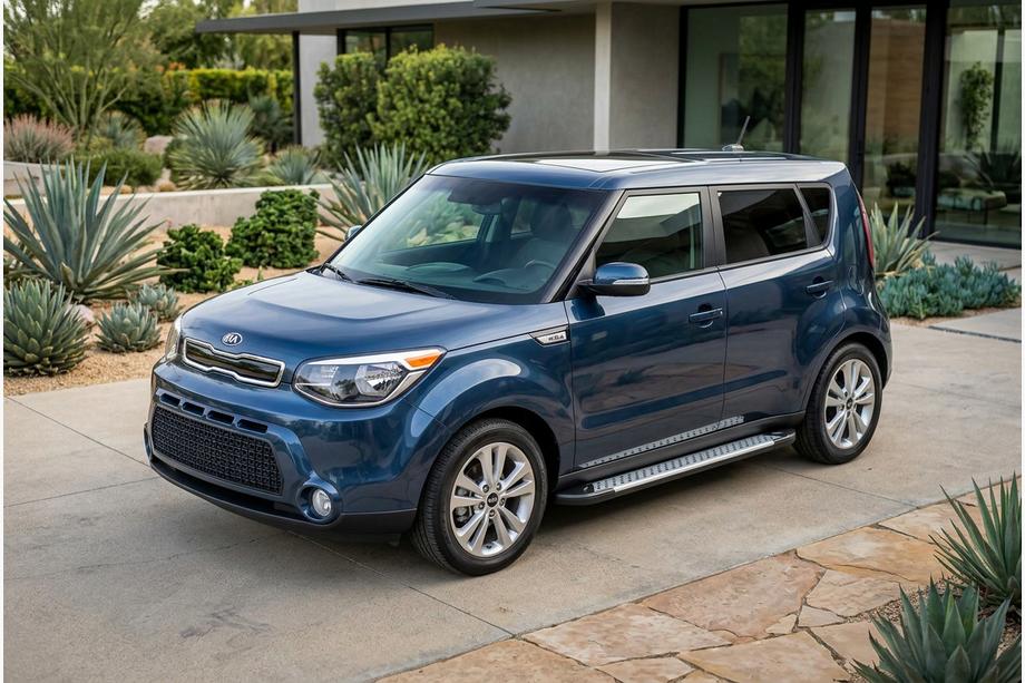 Kia Soul II 2013–2018 Stranske stopnice Allmond Grey (2 kosa, aluminij) Image