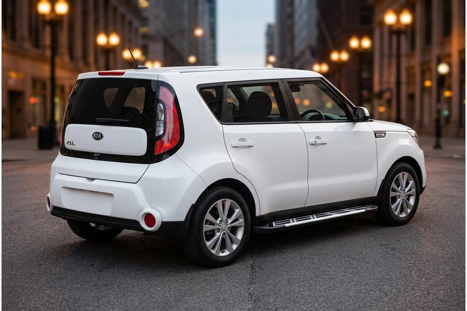 Kia Soul II 2013–2018 Stranske stopnice Sunrise (2 kos, aluminij) Image