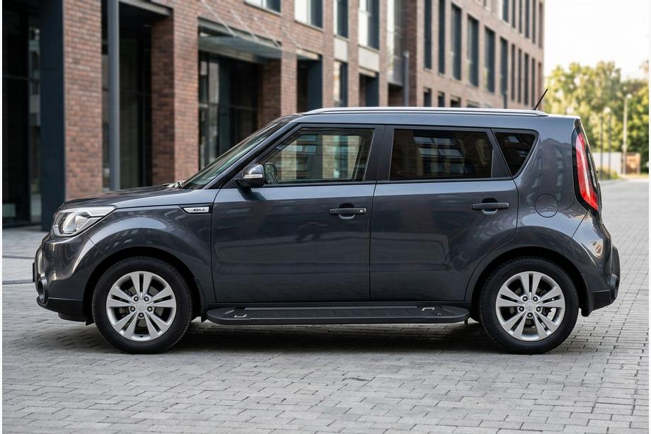 Kia Soul II 2013–2018 Stranske stopnice RedLine Black (2 kosa, aluminij) Image