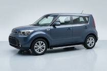 Kia Soul II 2013–2018 Stranske stopnice BlackLine (2 kosa, aluminij) fotografija 1