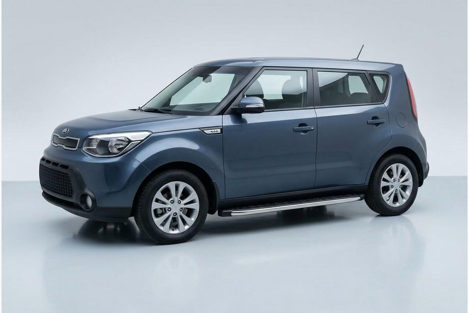Kia Soul II 2013–2018 Stranske stopnice BlackLine (2 kosa, aluminij) Image