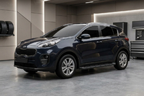 Kia Sportage 2015–2021 Bočne stopnice Allmond Black (2 kos, aluminij) fotografija 1