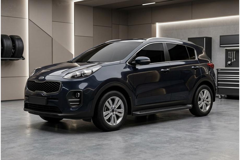 Kia Sportage 2015–2021 Bočne stopnice Allmond Black (2 kos, aluminij) Image