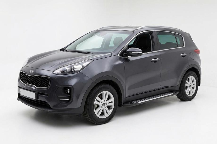 Kia Sportage 2015–2021 Stranske stopnice Line (2 kosa, aluminij) Image