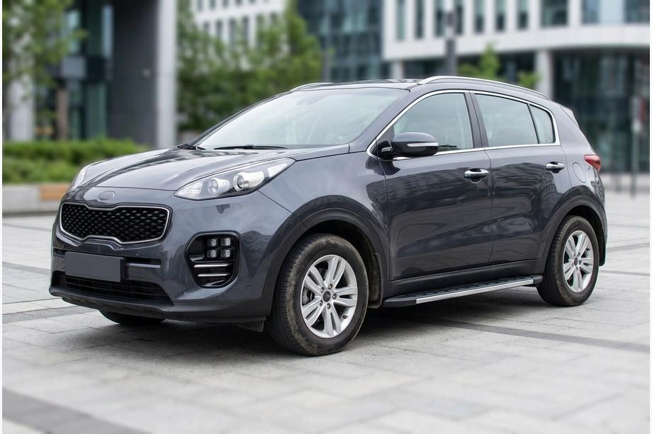 Kia Sportage 2015–2021 Stranske stopnice Duru (2 kos, aluminij) Image