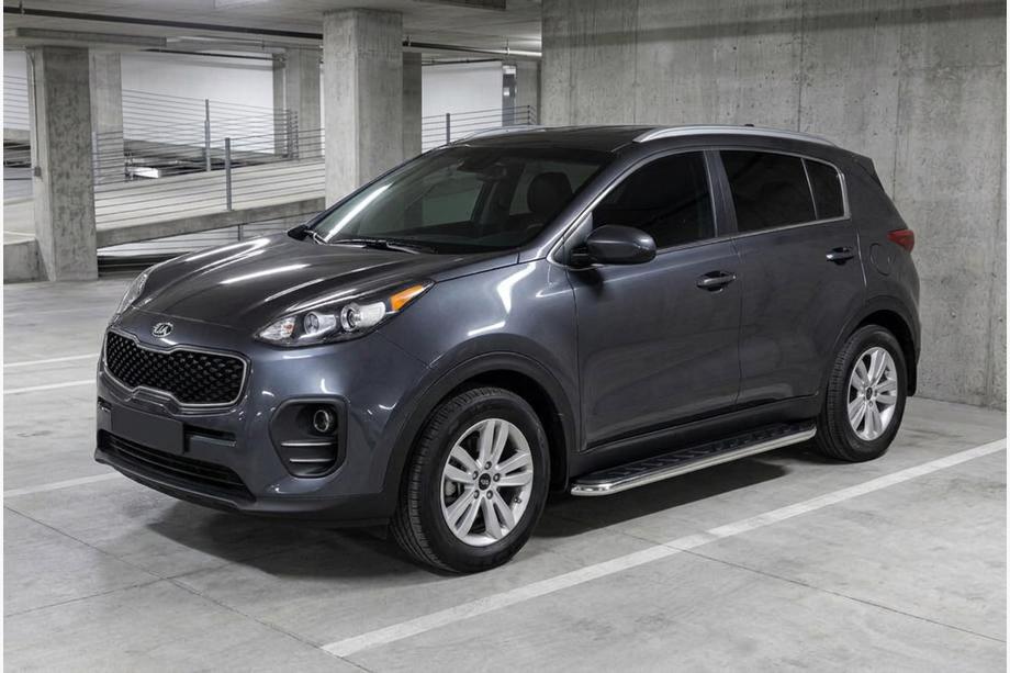 Kia Sportage 2015–2021 Stranske stopnice Maydos V1 (2 kosa, aluminij / nerjavno jeklo) Image