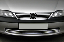 Opel Vectra B 1995–2002 Okrasne letvice za masko (nerjavno jeklo) fotografija 1