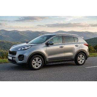 Stranske stopnice Bosphorus Black (2 kosa, aluminij) Kia Sportage 2015–2021 fotografija 1