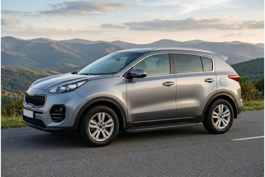 Kia Sportage 2015–2021 Stranske stopnice Bosphorus Black (2 kosa, aluminij) Image