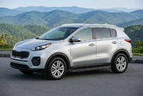 Kia Sportage 2015–2021 Stranske stopnice RedLine Black (2 kosa, aluminij) fotografija 1