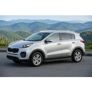 Stranske stopnice RedLine Black (2 kosa, aluminij) Kia Sportage 2015–2021 fotografija 1