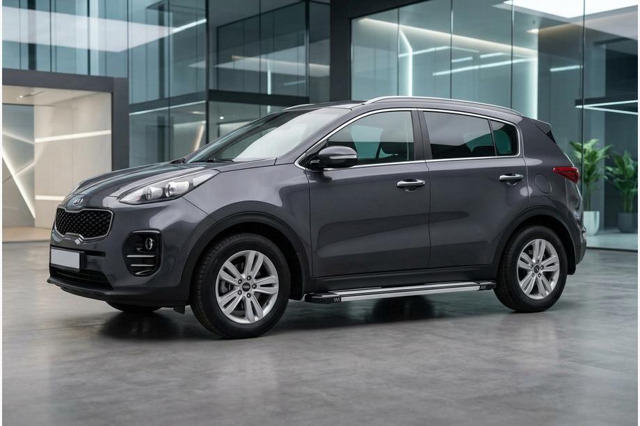 Kia Sportage 2015–2021 Stranske stopnice Rainbow (2 kosa, aluminij) Image