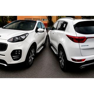 Stranske stopnice Allmond Grey (2 kosa, aluminij) Kia Sportage 2015–2021 fotografija 4