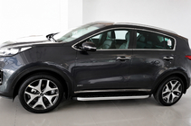 Kia Sportage 2015–2021 Stranski pragovi Fullmond (2 kosa, aluminij) fotografija 1