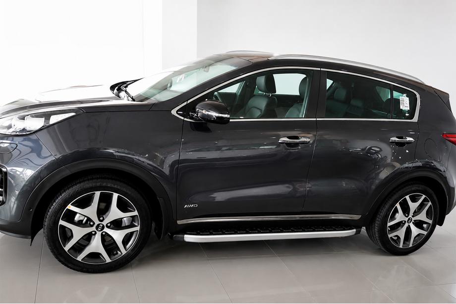 Kia Sportage 2015–2021 Stranski pragovi Fullmond (2 kosa, aluminij) Image