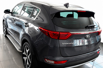 Kia Sportage 2015–2021 Stranske stopnice Maydos V2 (2 kosa, aluminij/nerjavno jeklo) fotografija 1