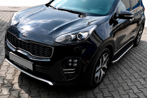 Kia Sportage 2015–2021 Stranske stopnice BlackLine (2 kos, aluminij) fotografija 1