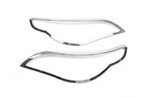 BMW Serija 5 E60/E61 2003–2010 Kromirane obrobe žarometov (2 kosa, plastika) fotografija 2