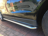 Audi Q5 2008–2017 Stranske stopnice Premium (2 kosa, nerjaveče jeklo) Ø60 mm fotografija 1