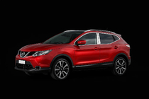 Nissan Qashqai 2014–2021 Kromirane obloge stebričkov vrat (4 kosi, nerjaveče jeklo) fotografija 3