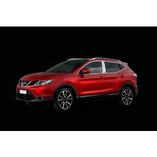 Kromirane obloge stebričkov vrat (4 kosi, nerjaveče jeklo) Nissan Qashqai 2014–2021 fotografija 3