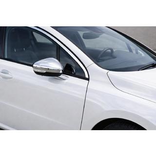 Kromirani pokrovi vzvratnih ogledal (2 kosa, nerjaveče jeklo) Peugeot 508 2010–2018 fotografija 1
