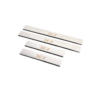 Obloge pragov Carmos V1 (4 kos, jeklo) Peugeot 307 2001–2008 fotografija 2