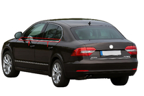 Skoda Superb 2009–2015 Okenske obrobe (4 kosi, nerjavno jeklo) fotografija 1