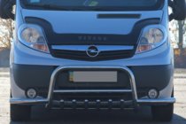 Renault Trafic 2001–2015 Sprednji zaščitni lok s stranskimi cevmi Exclusive (nerjaveče jeklo) fotografija 2