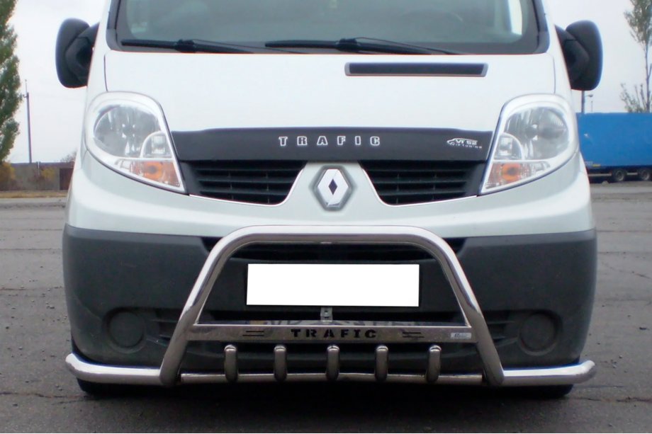 Renault Trafic 2001–2015 Sprednji zaščitni lok s stranskimi cevmi Exclusive (nerjaveče jeklo) Image